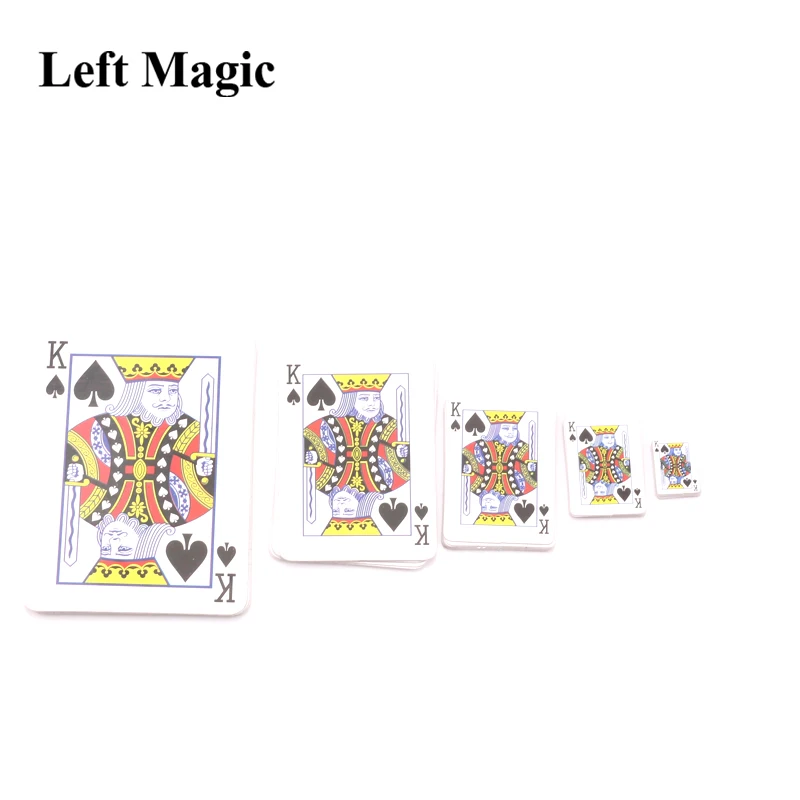 1X schrumpfende Karten Magic Tricks Prop&Training Set für Party Stage RequisitWR 