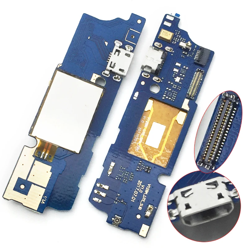

New For Wiko View Dock Conector Flex Ribbon Cable Micro USB Port Connector PCB Board Dock Charging