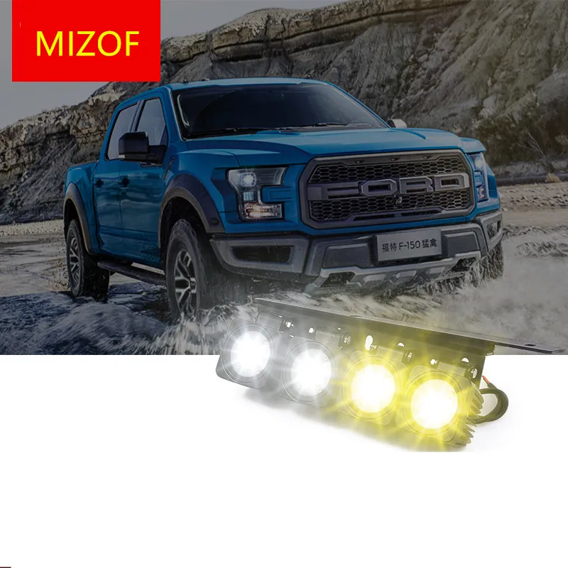 

Gold White LED Front Bumper Day Fog Light For Ford Raptor F150 2009 10 11 12 13 14 15 16 17 ADB004