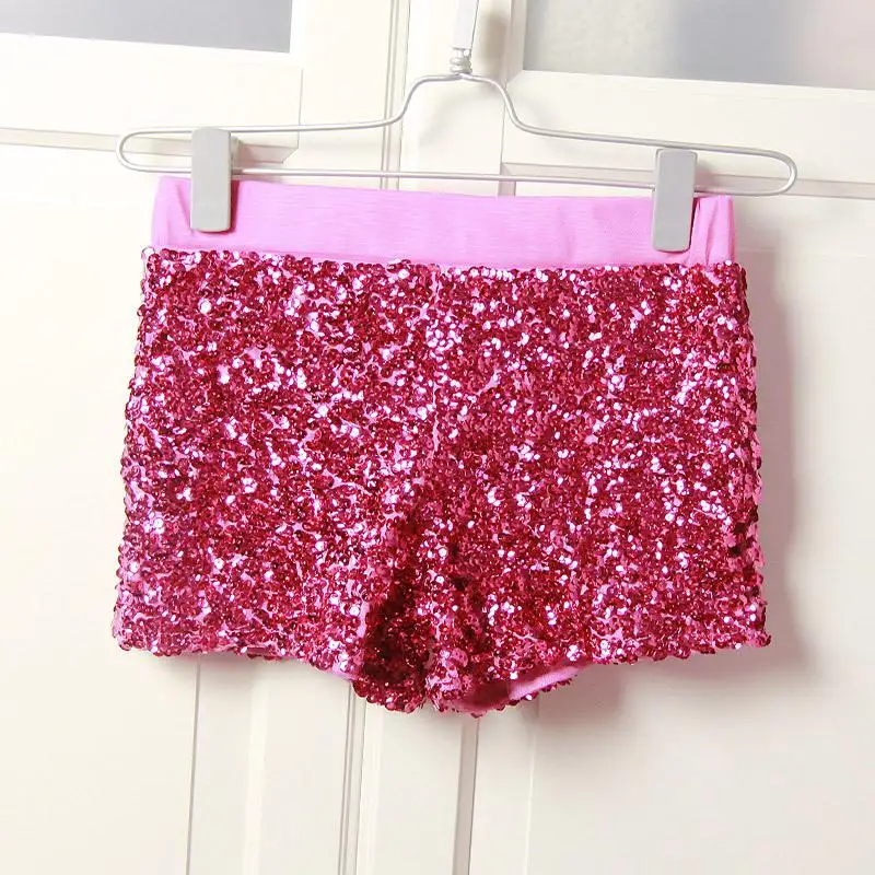 plus size clothing Elastic Women High Waist Shorts Jazz Hip Hop Stage Clothing Shiny Shorts Sexy Shorts Women Sequin old navy shorts Shorts