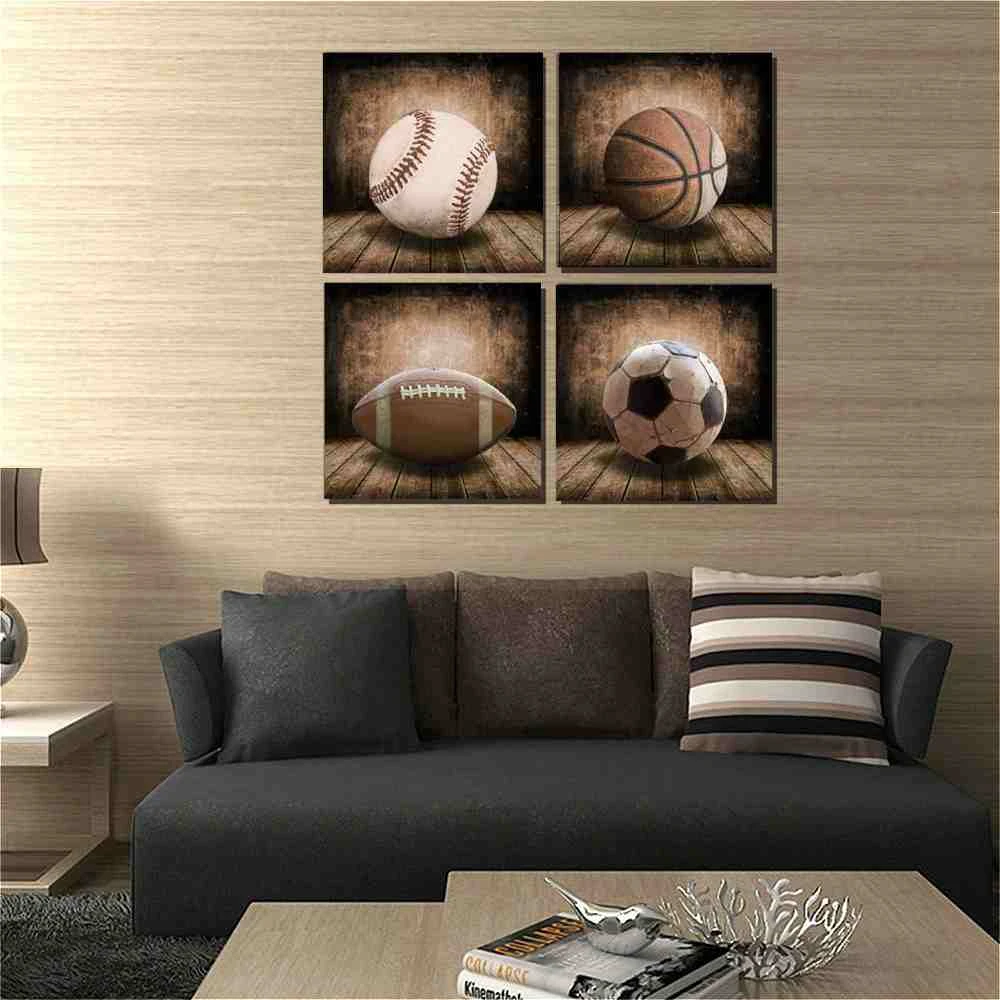 Kids Room Sports Canvas Posters Basketball American Football Baseball Soccer Baby Nursery Wall Decor Boys Gift Themed Drop Ship Painting Calligraphy Aliexpress Kids Room Sports Canvas Posters