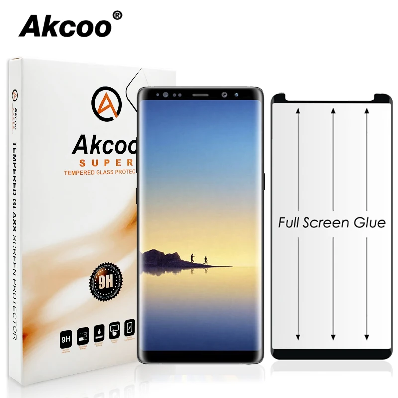 Akcoo Note 8 защитный чехол для экрана дружественная стеклянная пленка Samsung Galaxy Note8