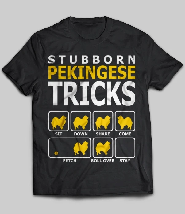 

Stubborn Pekingese Tricks 2019 Summer Men's Short Sleeve T-Shirt