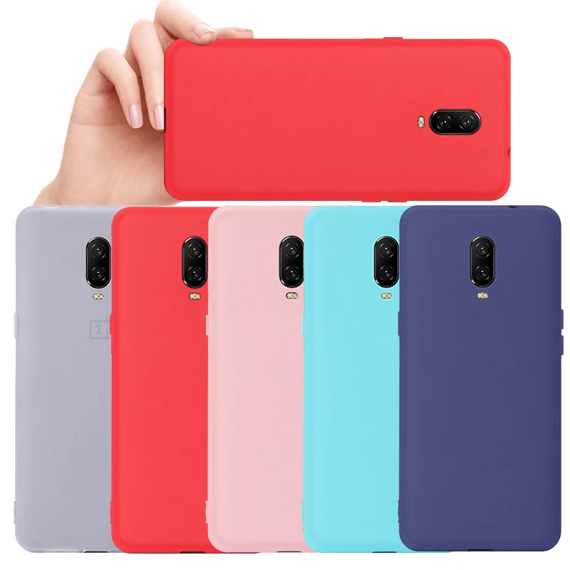

Frosted Soft TPU Case for Oneplus 6 6T 5T 5 TPU Ultra Thin Candy Color Simple Solid Silicon Back Cover for One Plus 5T 6 5 6T