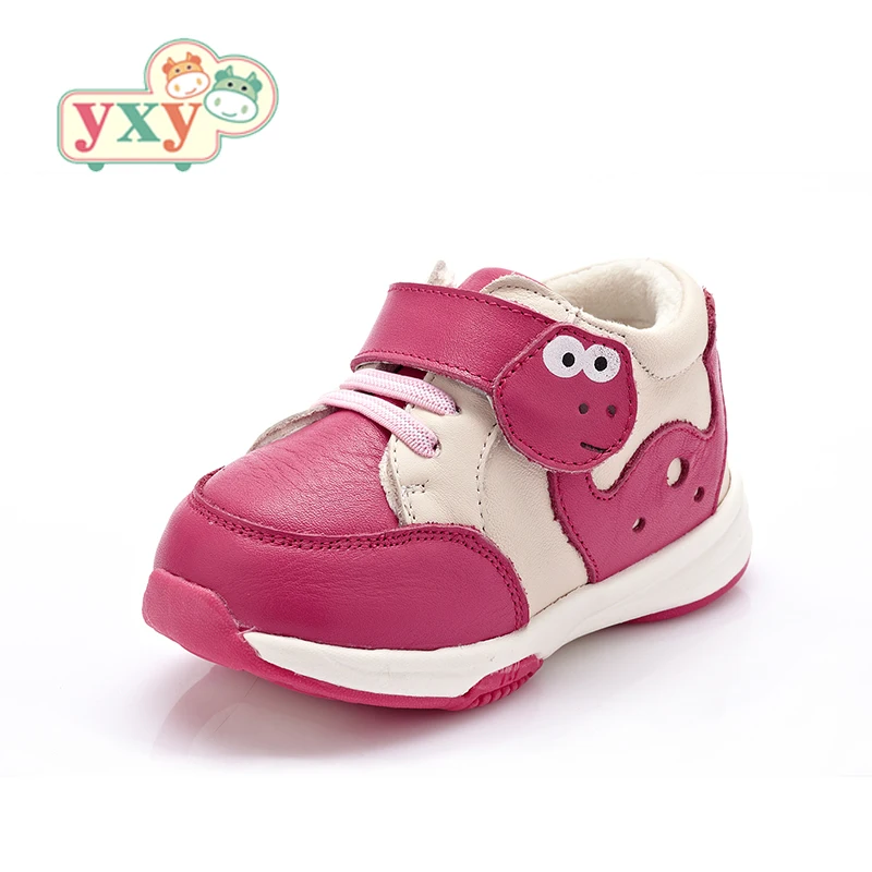 

YXY 2019 new winter kids boy girls function protection casual shoes Genuine Leather running children Breathable cotton shoes