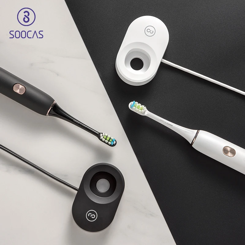 Soocas X3 USB inalámbrico de carga eléctrica de xiaomi soocare sonic cepillo de dientes 4 modo limpio adulto ultra sonic cepillo de dientes APP - 1