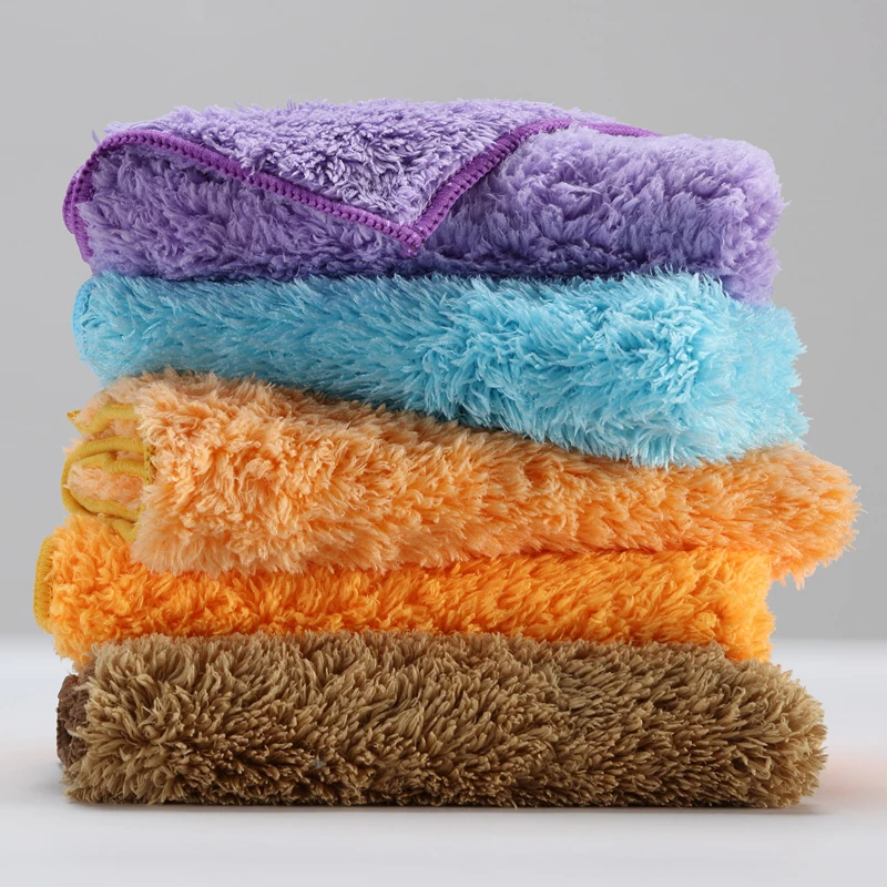 5 pcs Plush Microfiber cloth household cleaning cloth better than cotton kitchen towels micro fiber towel kitchen towel thick 5 pcs Plush Microfiber cloth household cleaning cloth better than cotton kitchen towels micro fiber towel kitchen towel thick