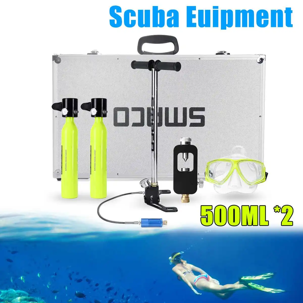 الاختيار الغوص equipmentOutdoor البسيطة الهواء خزان أسطوانة أكسجين زجاجة الغوص مجموعة معدات مجموع التنفس تحت الماء الاختيار الغوص equipmentOutdoor البسيطة الهواء خزان أسطوانة أكسجين زجاجة الغوص مجموعة معدات مجموع التنفس تحت الماء