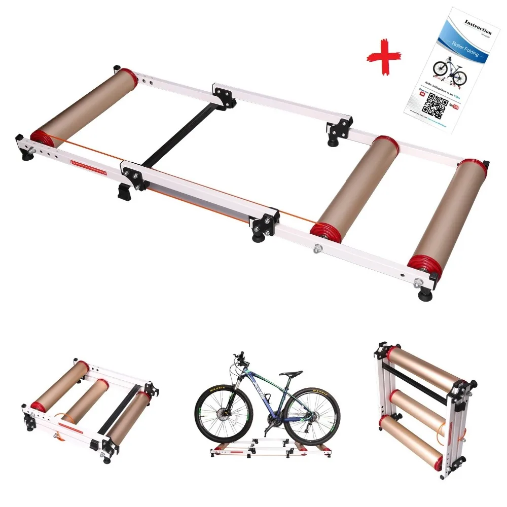 WEST BIKING Bicycle Folding Roller Biking Station Bike Training Station Alloy Cycling Parabolic Roller Trainer Exercise Tools WEST BIKING Bicycle Folding Roller Biking Station Bike Training Station Alloy Cycling Parabolic Roller Trainer Exercise Tools
