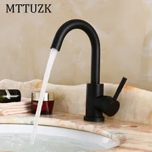 Mttuzk высококачественная нержавеющая сталь 304 черный складной кухонный кран 360 градусов вращающийся горячей и холодной смесителя кран