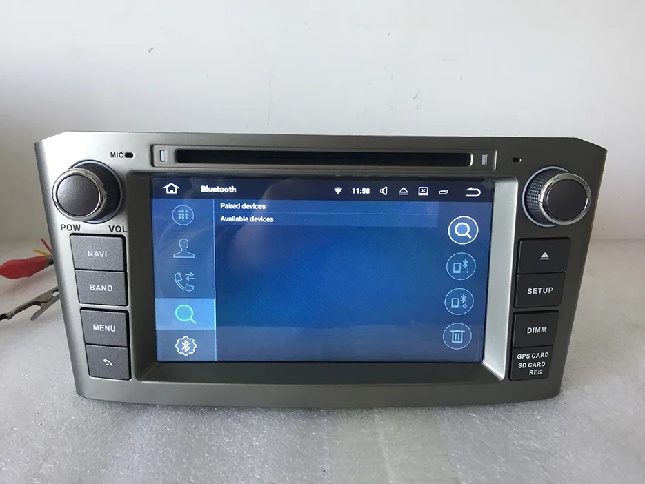 Best 1024x600 quad core,7" Android 7.1 for Toyota Avensis  2003-2008 2 din car dvd,gps navigation 3G,Wifi,support dvr,obd2 3