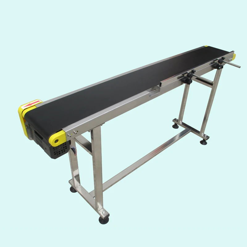 

Small Belt Conveyor Band Carrier PVC Line Sorting Conveyor For bottles/ Food Customized Moving belt, Rotating Table