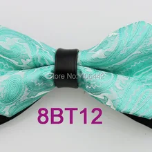 Галстук для смокинга YIBEI coahella с черным низом бирюзовый галстук для смокинга с регулируемой бабочкой из алмазной кожи с бантиками для взрослых