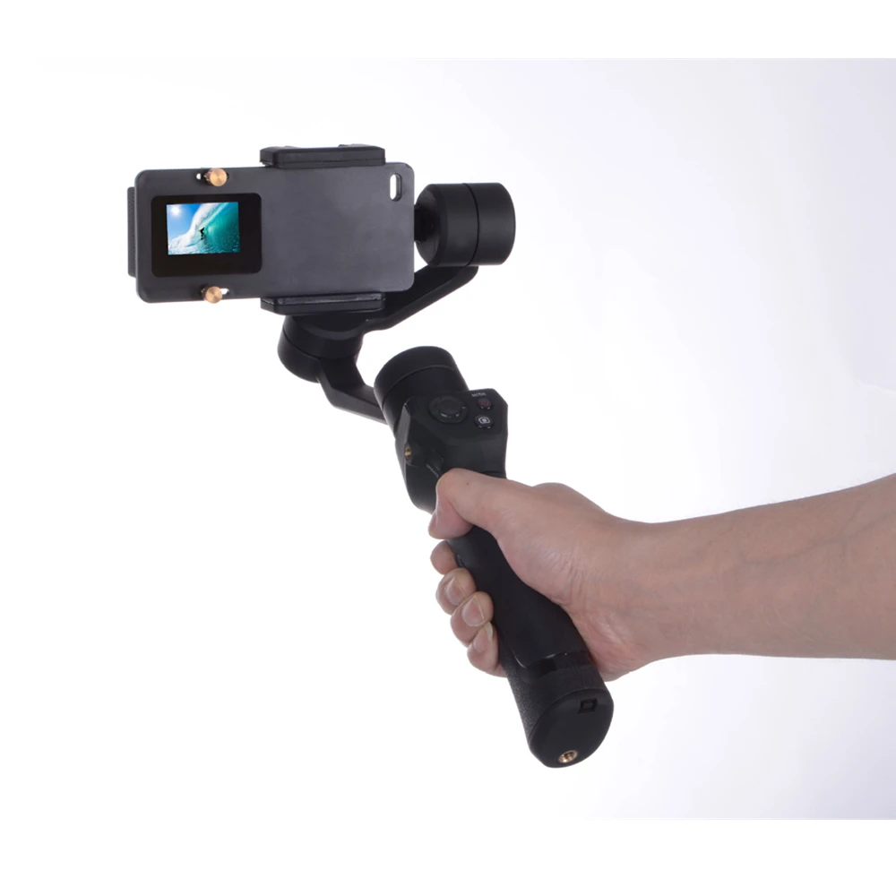 Для DJI Osmo Mobile Gimbal Handheld Holder Action Camera Switch Mount Plate Adapter for Gopro Hero 6 5 4 3 + & Zhiyun Smooth 4|Чехлы для