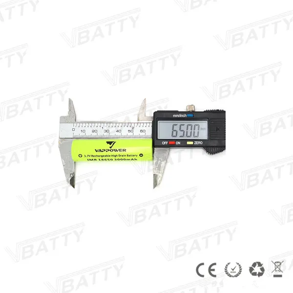 Vappower 18650 3000mah 6
