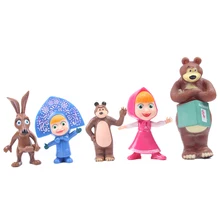 Masha And the Bear Learning&Education Action Figure Toys Christmas Gift For Kids