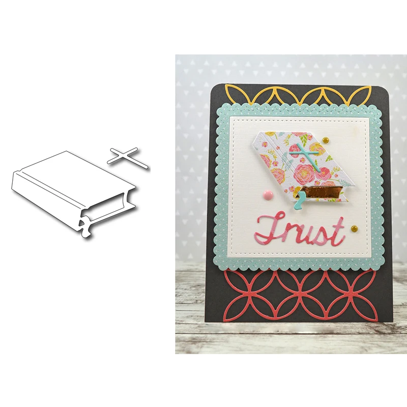 

Book Cross Metal Cutting Dies DIY Paper Card Album Making Scrapbooking Template Craft Stencil Embossing New Dies For 2019
