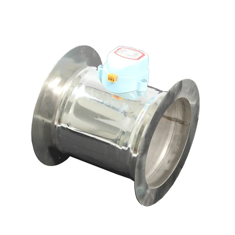 51 150mm Outer diameter stainless steel electric air damper valve with Flange 220V air motorized
