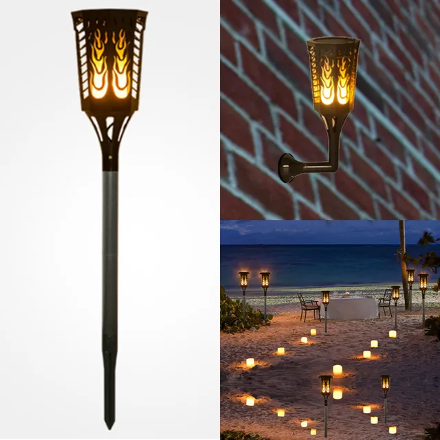 Buy Solar Flame Lights,Flickering Flames Torch LED