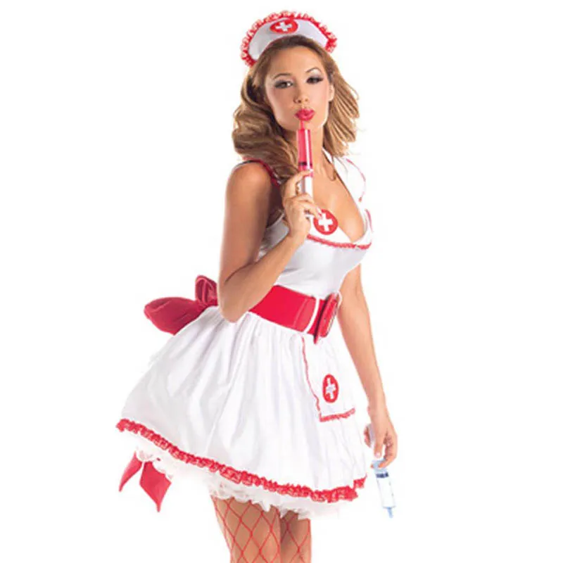 Sexy Nurse Halloween Costume For Women Role Play Naughty Fancy Dress Uniform Cosplay Carnaval Costumes Party Medical Clothing W519250 (1)