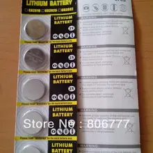 Lithium 3 V LI/MnO2 CR1632 16*3,2 125 mAh Солнечная батарея Аккумулятор кнопочного типа 5 клетки упакованы в блистать на разрыв полоски