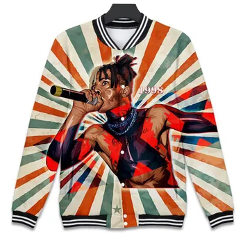 

Xxxtentacion Hip Hop Rapper 3D Print Baseball Jackets Men Brand-clothing Fashion Casual Fitness Cool Funny Hoodie Poleron Hombre