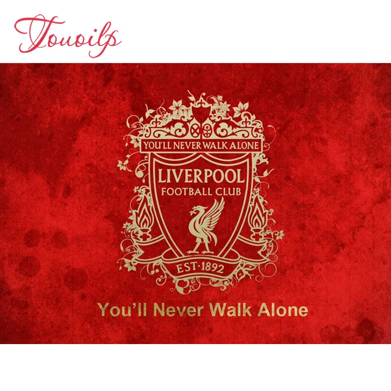 

Touoilp spuare&round diamond embroidery Fire red Liverpool football 5D DIY diamond painting crystal Painting diamonds decorative