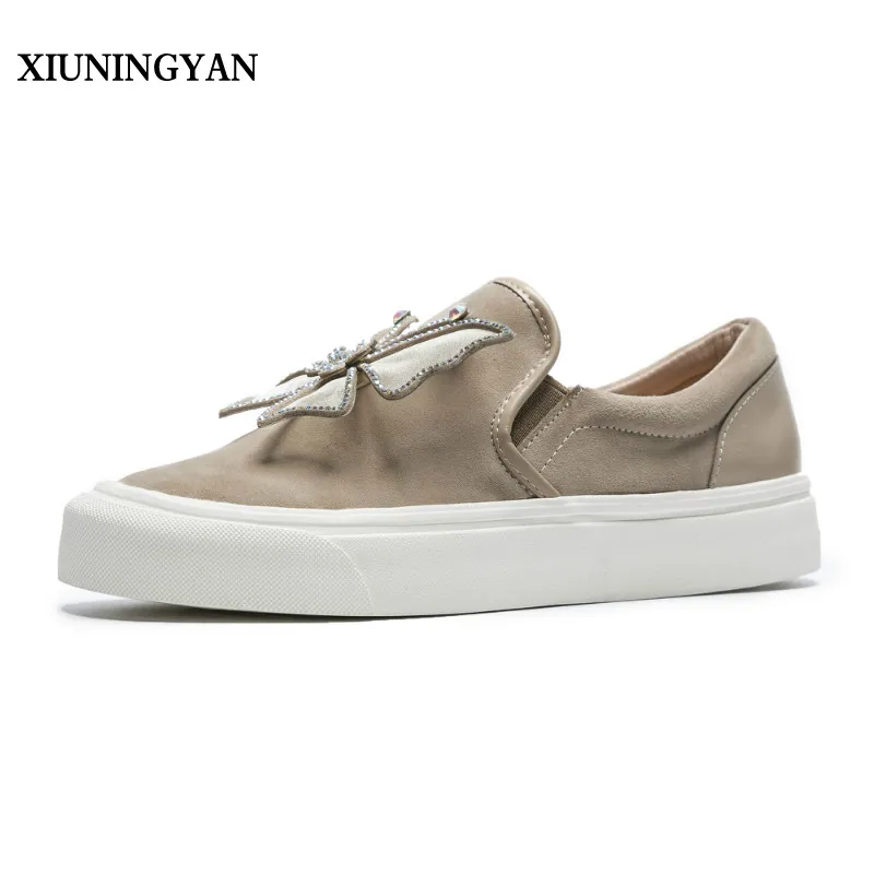 

XIUNINGYAN Women Flats 2018 Cute Sweet Princess Style Shoes Bow Rhinestone Flat Shoes Loafers Casual Round Toe Comfortable Shoes