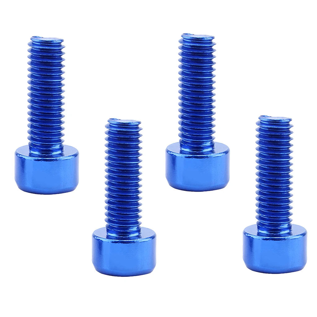 4Pcs Water Bottle Cage Screws Aluminum Alloy Bike Holder Screws Cycling Bicycle Cage Bolts Accessories 