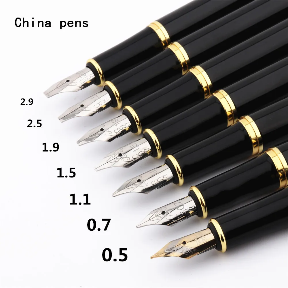 

Luxury quality 389 Black English calligraphy Duckbill parallel Art pen flower body Flat Nib Tibetan Arabic Fountain Pen