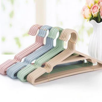 

One Piece Adult Clothes Hangers For Jeans Pants Coat Hanger Home Storage Holder Dress Long Racks Plastic Clothing Hanger