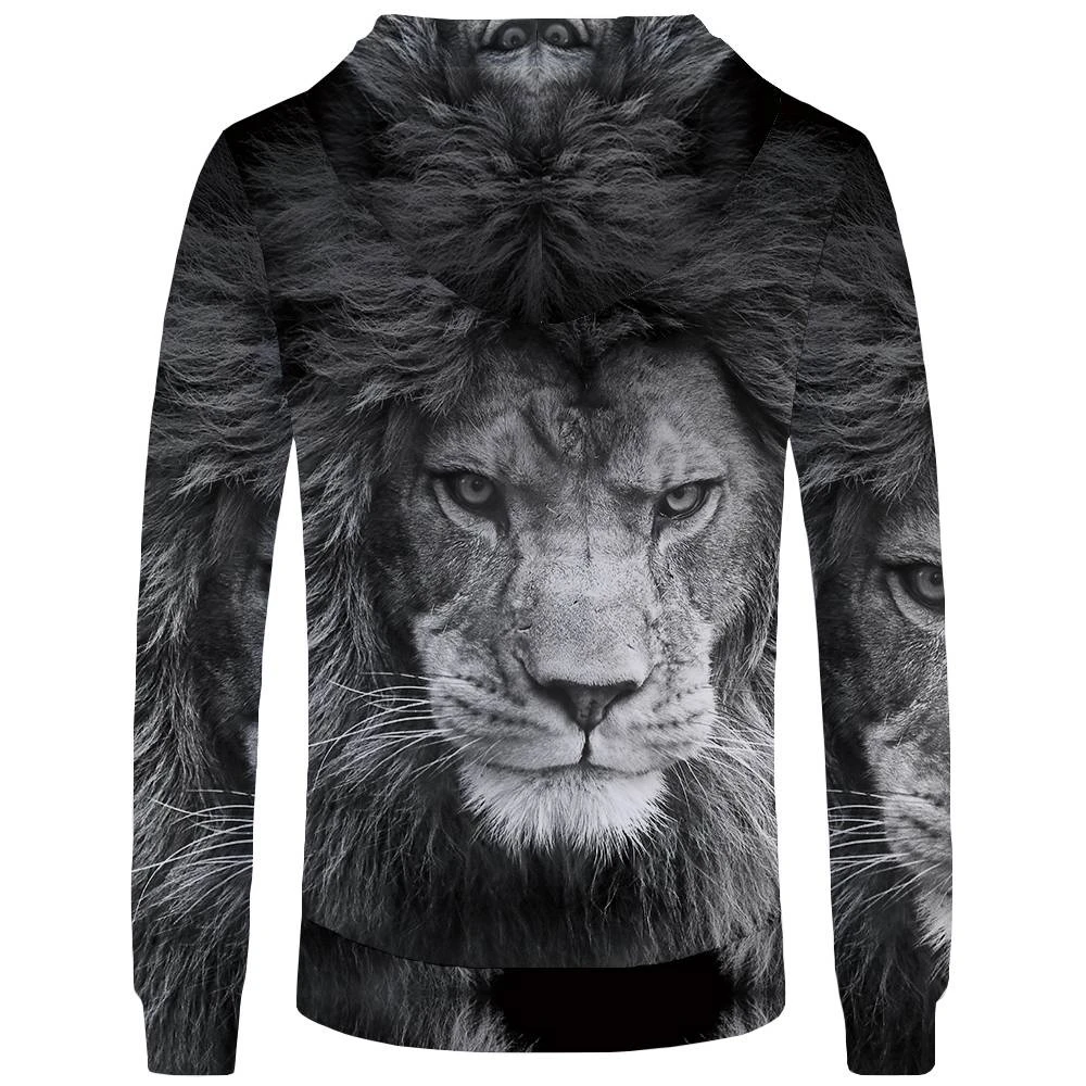 SESY Mens Hoodie Long Sleeve Sweatshirt Great White Shark Cool Printed Hooded Pullover Pocket Black