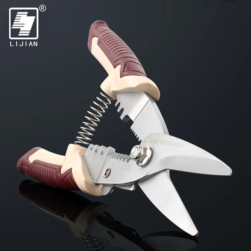 LIJIAN 3 в 1 многофункциональный инструмент для обжима проводов обжимные инструменты плоскогубцы электрические ножницы резак инструменты электрика