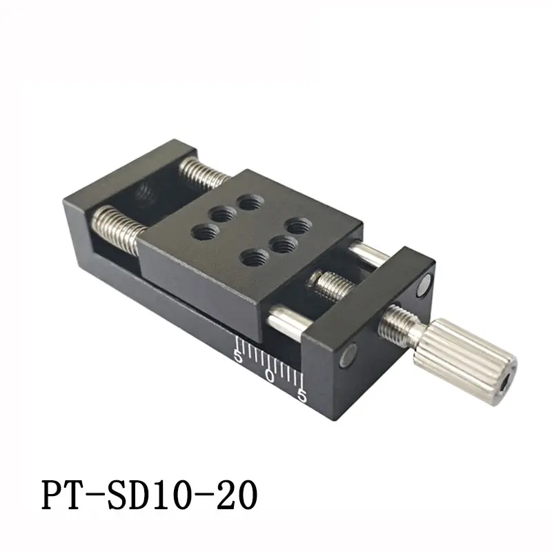 PT-SD35 миниатюрный ручной линейный этап, точная платформа перевода, оптический раздвижной стол, ось z линейный слайд 35 мм путешествия