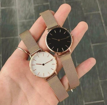 

32mm Luxury Brand Classic Fashion Wristwatches Women Milan Stainless Steel Band Lady Quartz Watches Clock Relogio Feminino