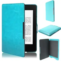 Ultra Slim Смарт Магнитный кожаный чехол для Amazon Kindle Paperwhite 1 2 3 Новый 6 дюймов чехол для kindle Paperwhite