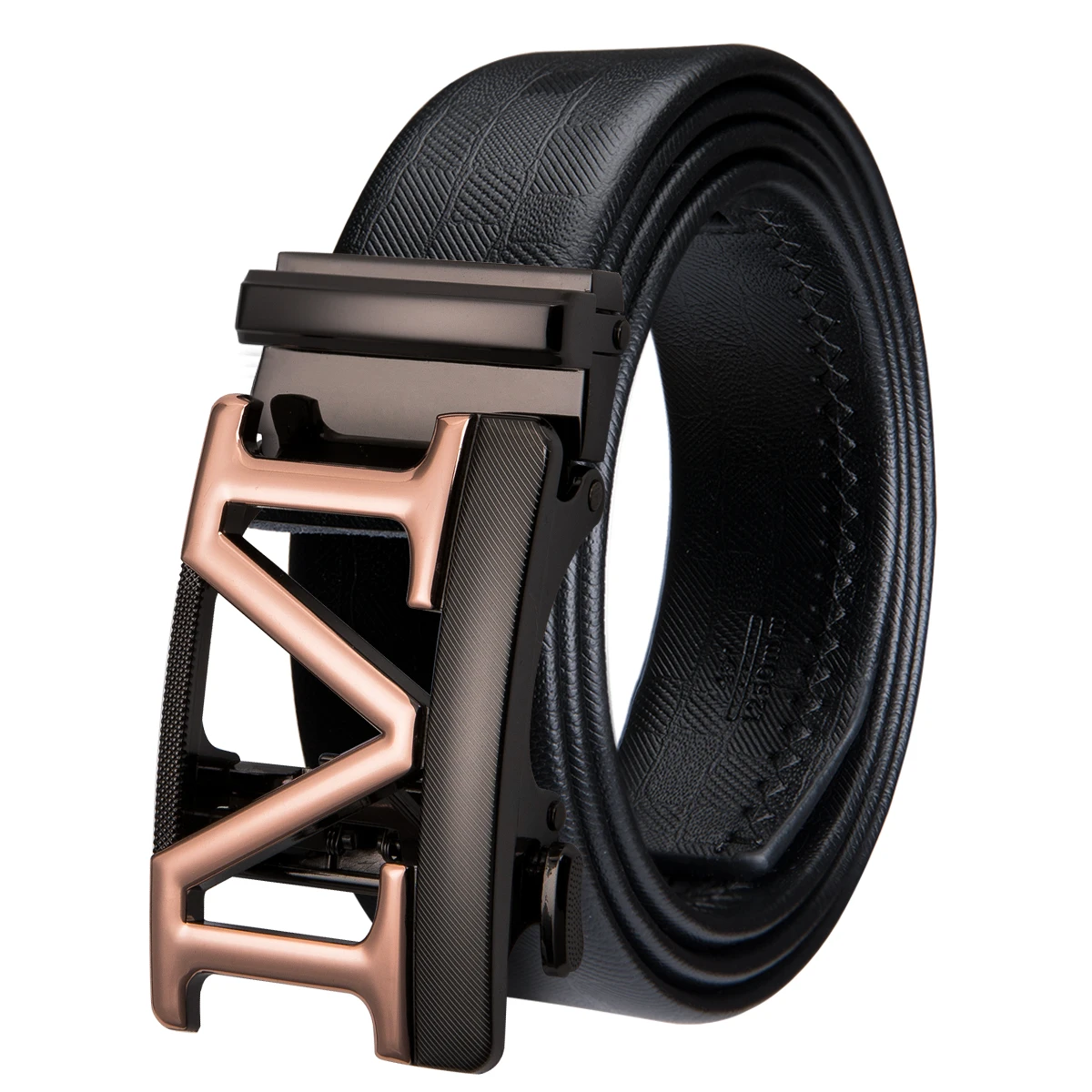 Famous Brand Mens Belts Luxury Genuine Leather Belt Men Black Waist ...