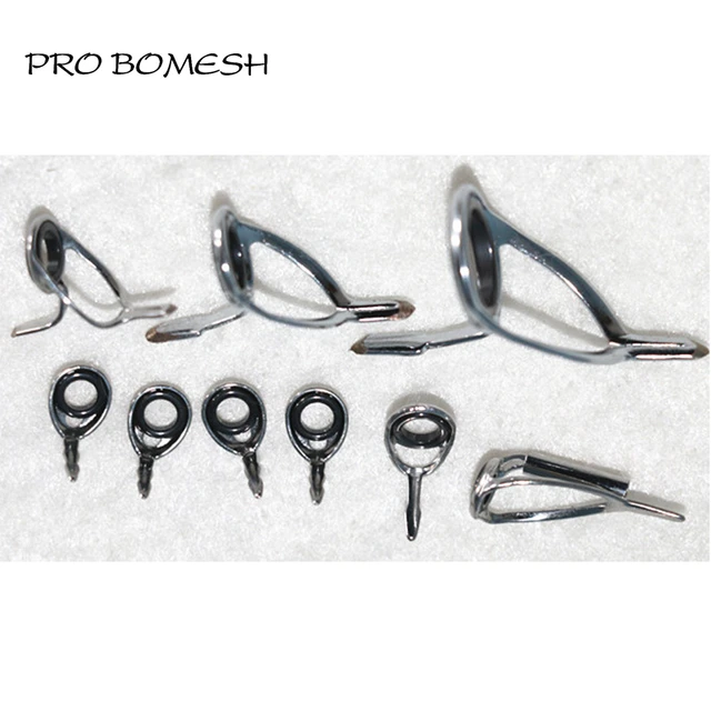 Pro Bomesh 3.8g 9pcs/kit Light Casting Rod Guide Set Sic Ring