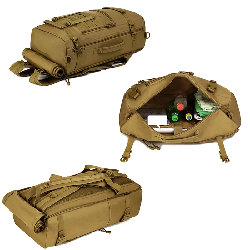Tactical Military MOLLE Assault Backpack Pack 3 Way Modular Attachments