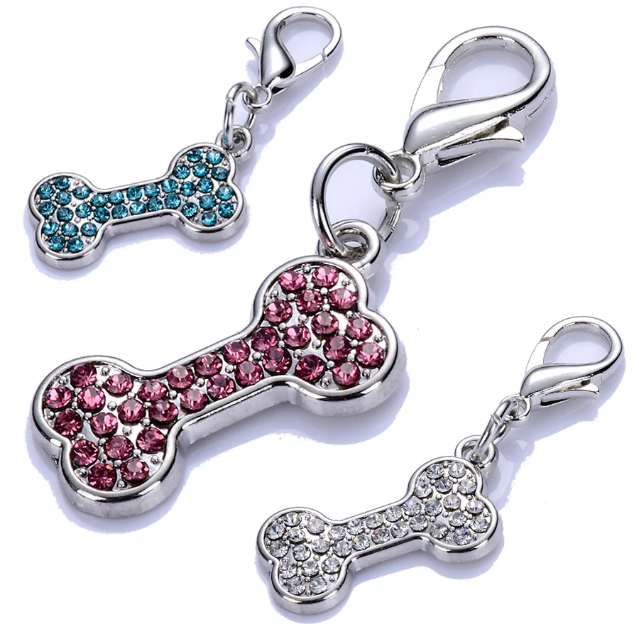 подвеска кулон для собак ошейник аксессуары Модные стразы dog tag Ювелирные изделия