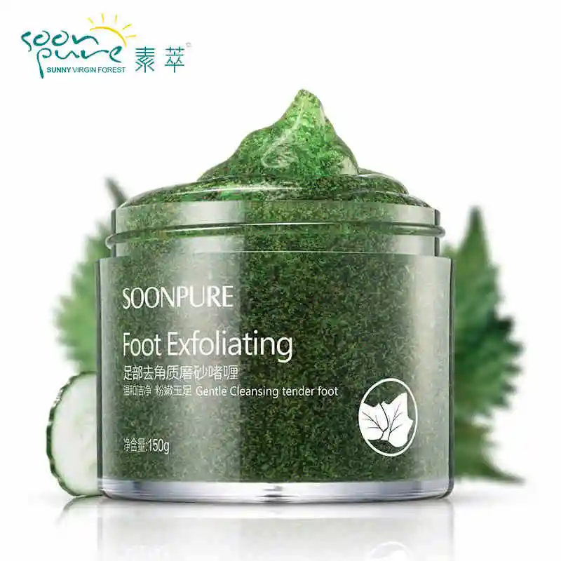 SOONPURE Foot Exfoliating Scrub Gel Foot Cream Exfoliating Foot Mask