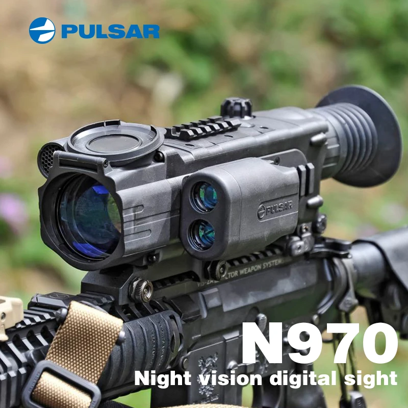 Pulsar N970 Digital sight Прицел ночного видения охота прицел ночной прицел infrared imager оптика для охоты товары для охоты охотничий дальномер Лазерная