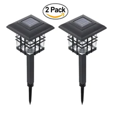 Tomshine 2 предмета Солнечный светодиодный шланг для полива огорода, двора, пал световой столб 2-в-1, газонные лампы для открытого ландшафта, Автоматическое включение/выключение лампы Водонепроницаемый