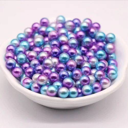 1000PCS CCINEE 3 мм-12 мм без отверстия ABS красочные круглые жемчужные бусины ювелирные изделия DIY серьги аксессуары - Цвет: 1000PCS