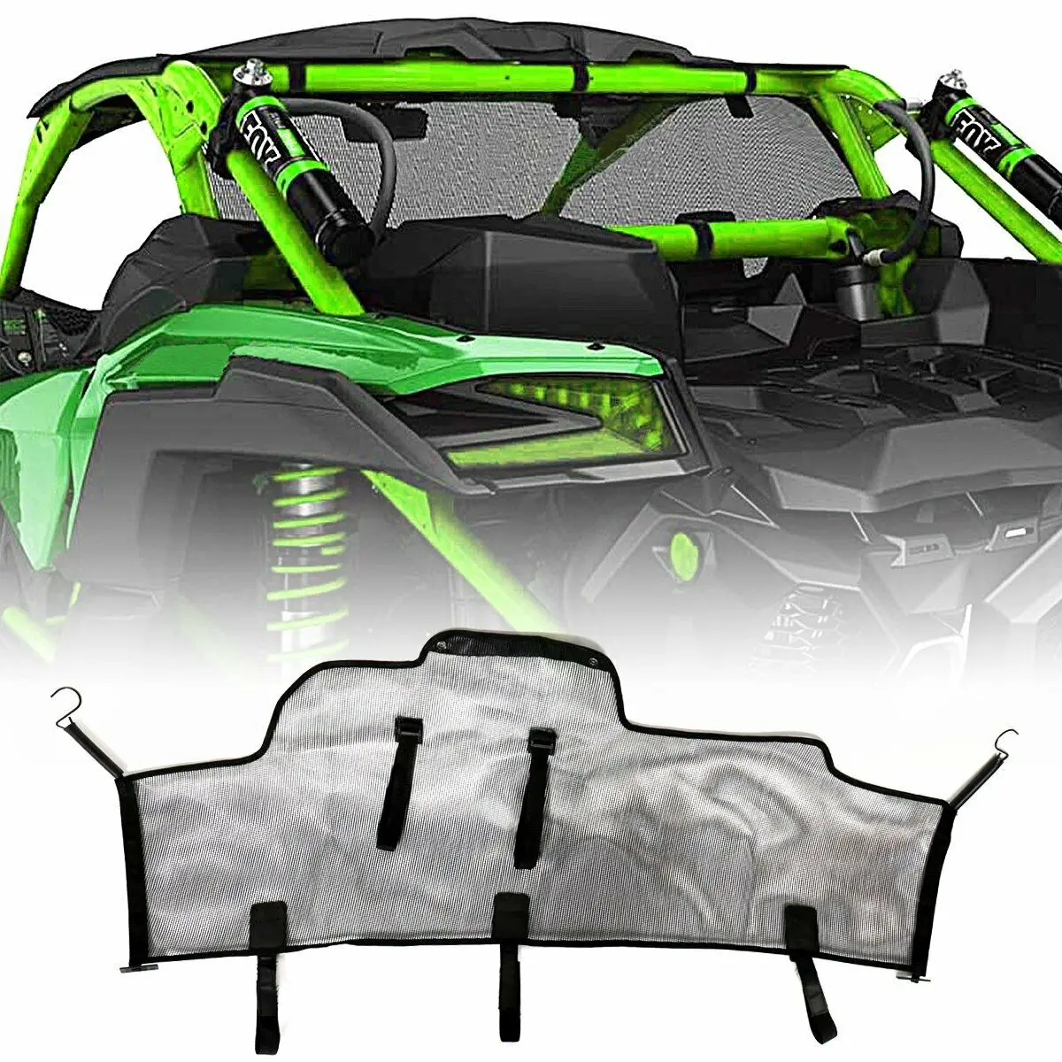 

Rear Black Windscreen Mesh Fit For Can-Am Maverick X3 Max R 17-18 Models