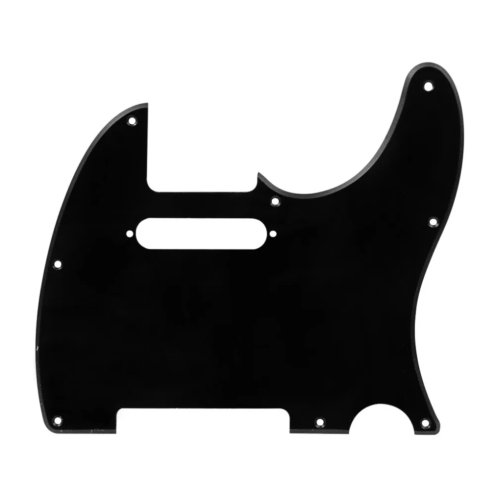 

1Ply 8 Holes black color Tele Guitar Pickguard for Telecaster Style Guitar replacement w/ 20 Screws