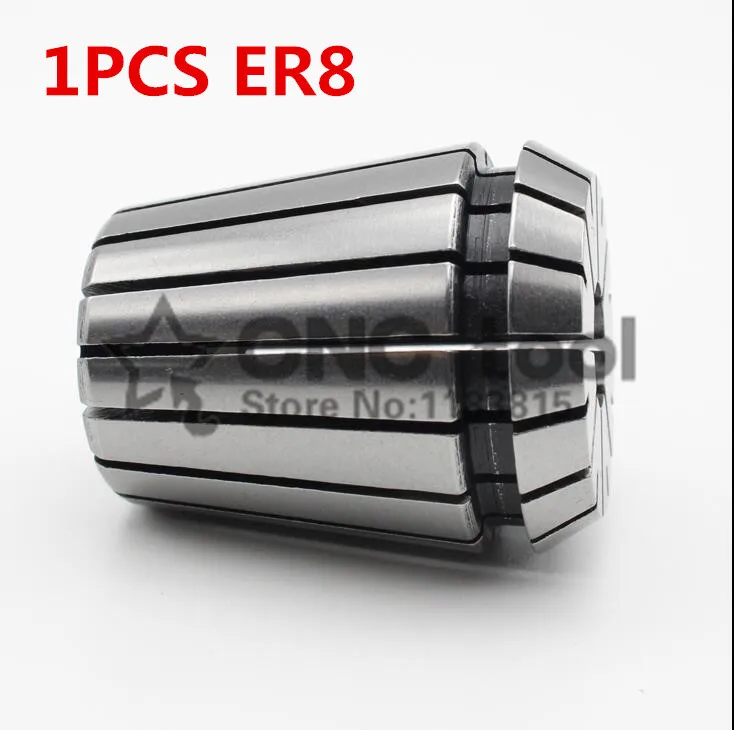 

Free freight ER8 1PCs clamp set 1mm to 5 mm Range for milling CNC engraving machine tool motor axis.