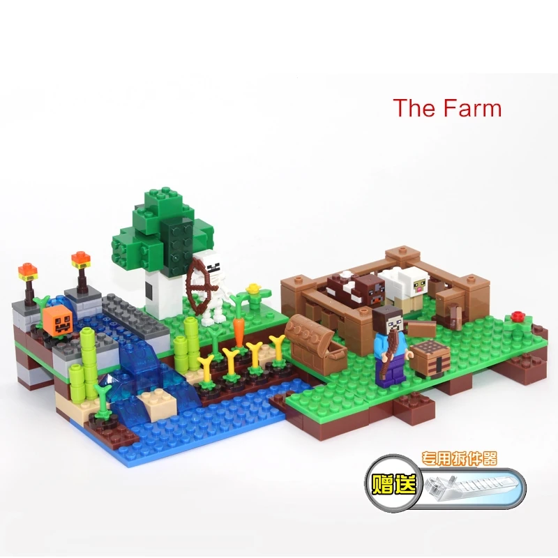 My World Minecraft Farm steve zombie Building Blocks 79044 education Toys Compatible Legoings Children's building toys My World Minecraft Farm steve zombie Building Blocks 79044 education Toys Compatible Legoings Children's building toys