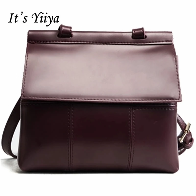 

It's YiiYa 2018 Summer 3 Colors Women PU HandBag Casual Fashion Designer Quality bolsa feminina Panelled Girls Bags XK8206