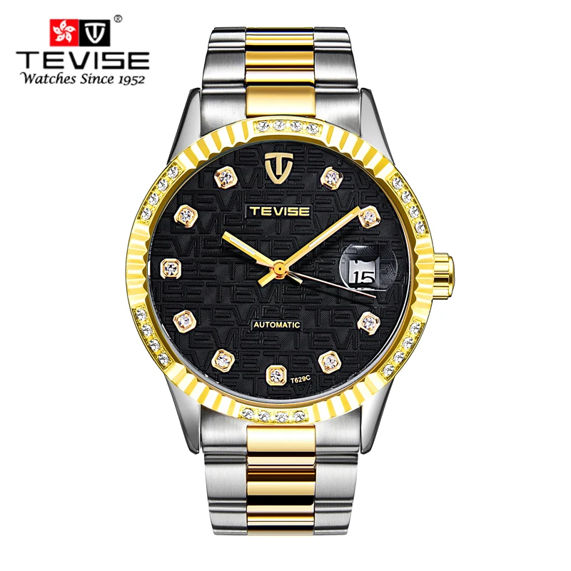 

Top Brand Luxury Fashion Automatic Mechanical Watch Men Stainless steel Waterproof Calendar Sport Wrist Watch Relojes Hombre